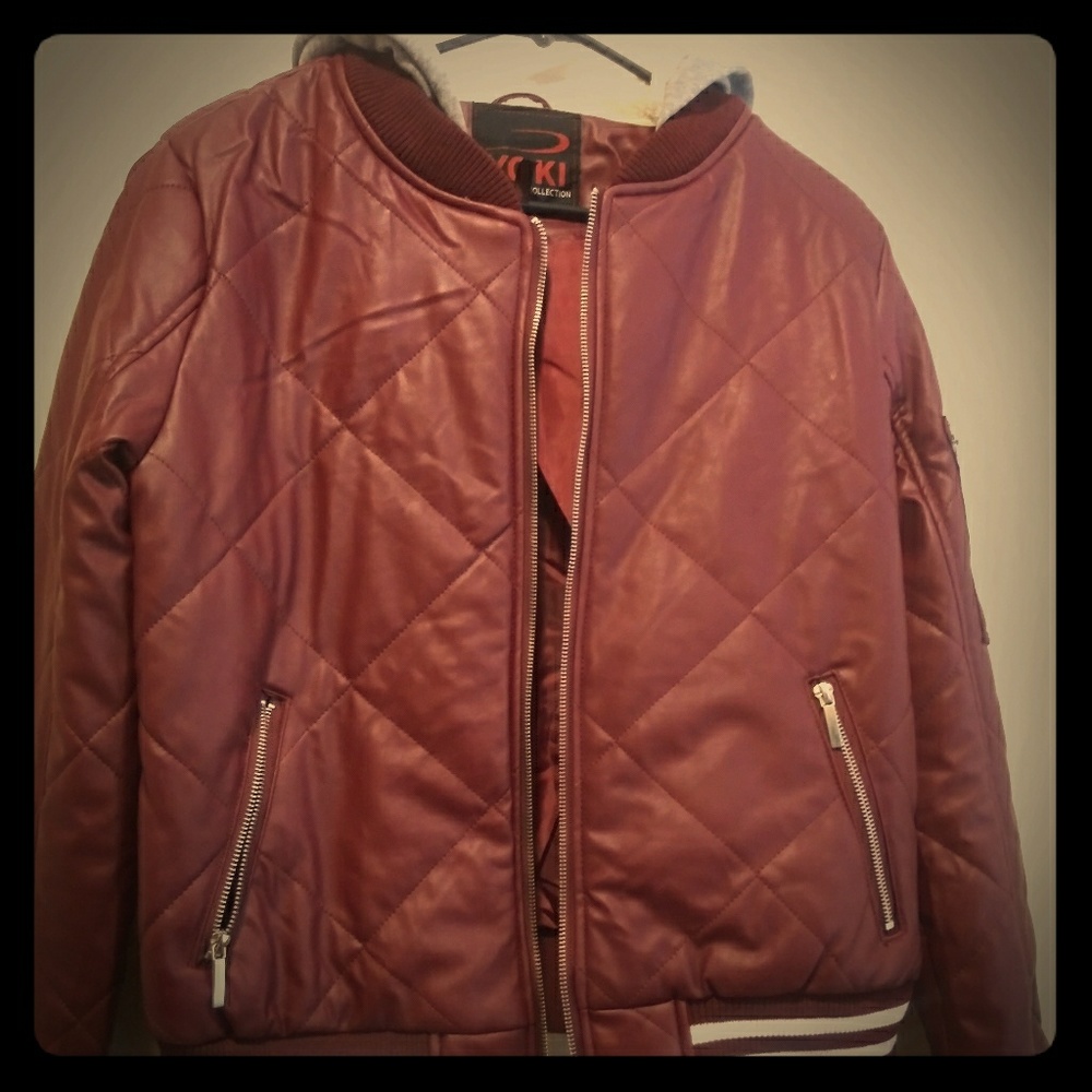 Yoki zip up jacket  with sherpa lining